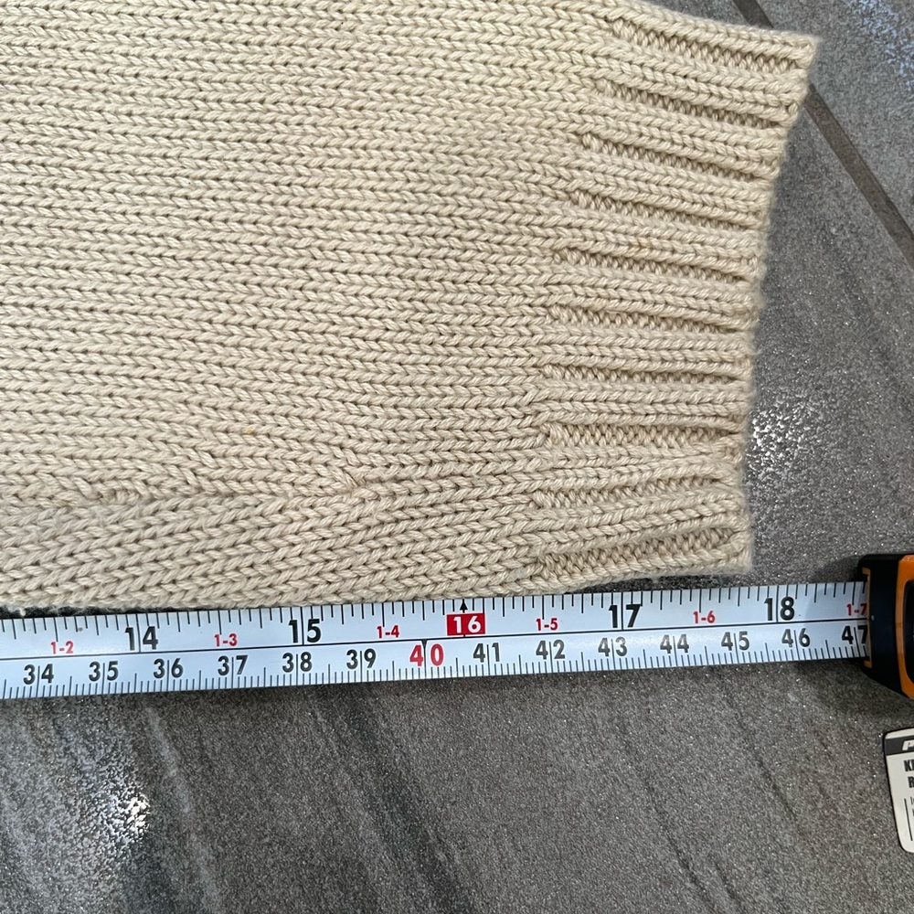 Tradition Country Collection Tan Cable Knit Full Zip Sweater Women’s SP - Picture 6 of 8
